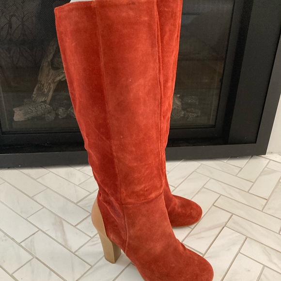 Geox Rust Suede boots size 36 - Picture 2 of 4